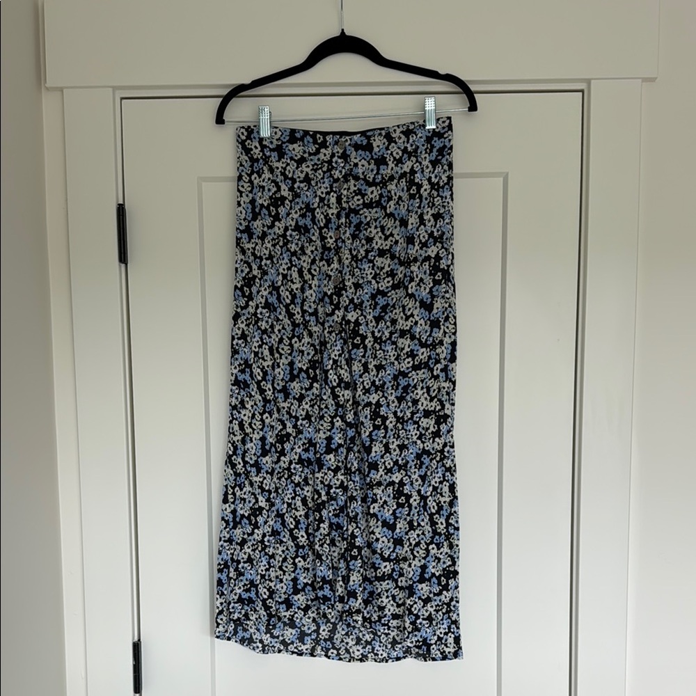 Rails Black and White Midi Pencil Skirt